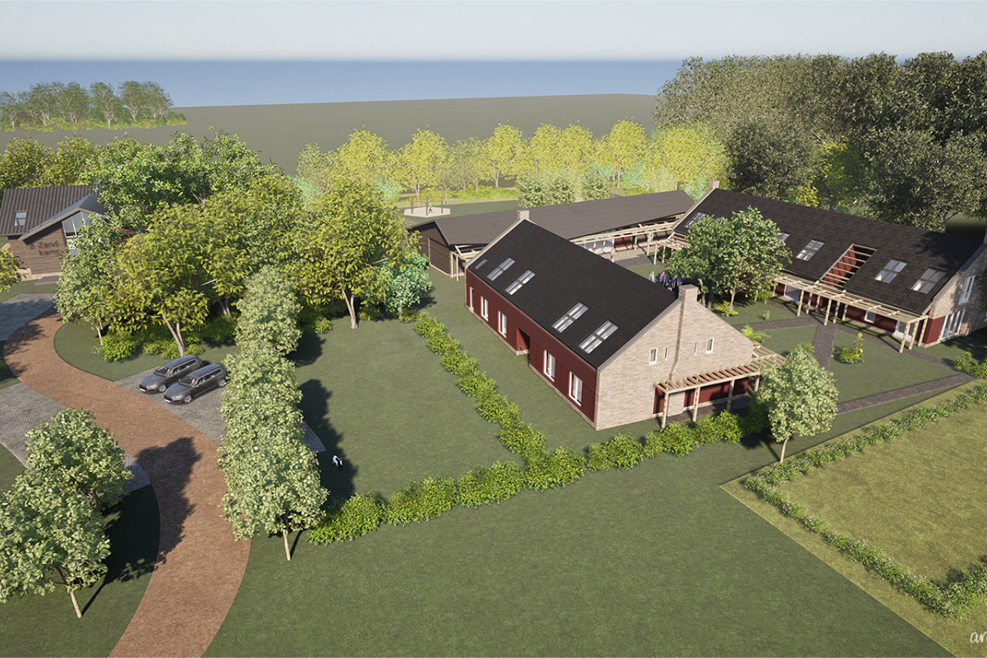 Zorg woningen , kamphuis, de Zandkamp, Ermelo
