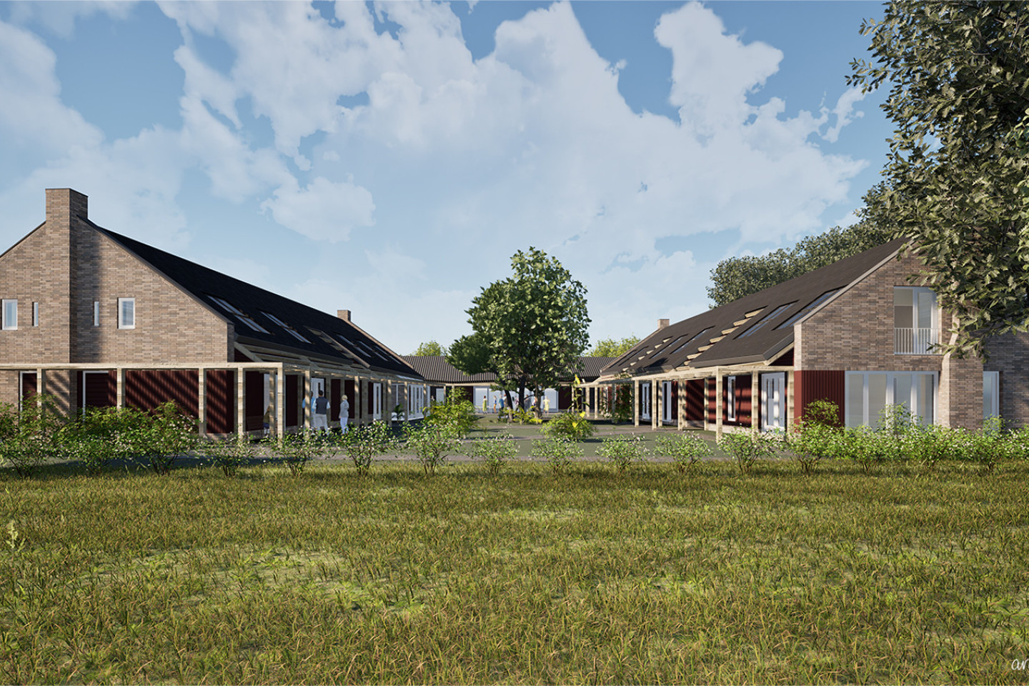 Zorg woningen , kamphuis, de Zandkamp, Ermelo