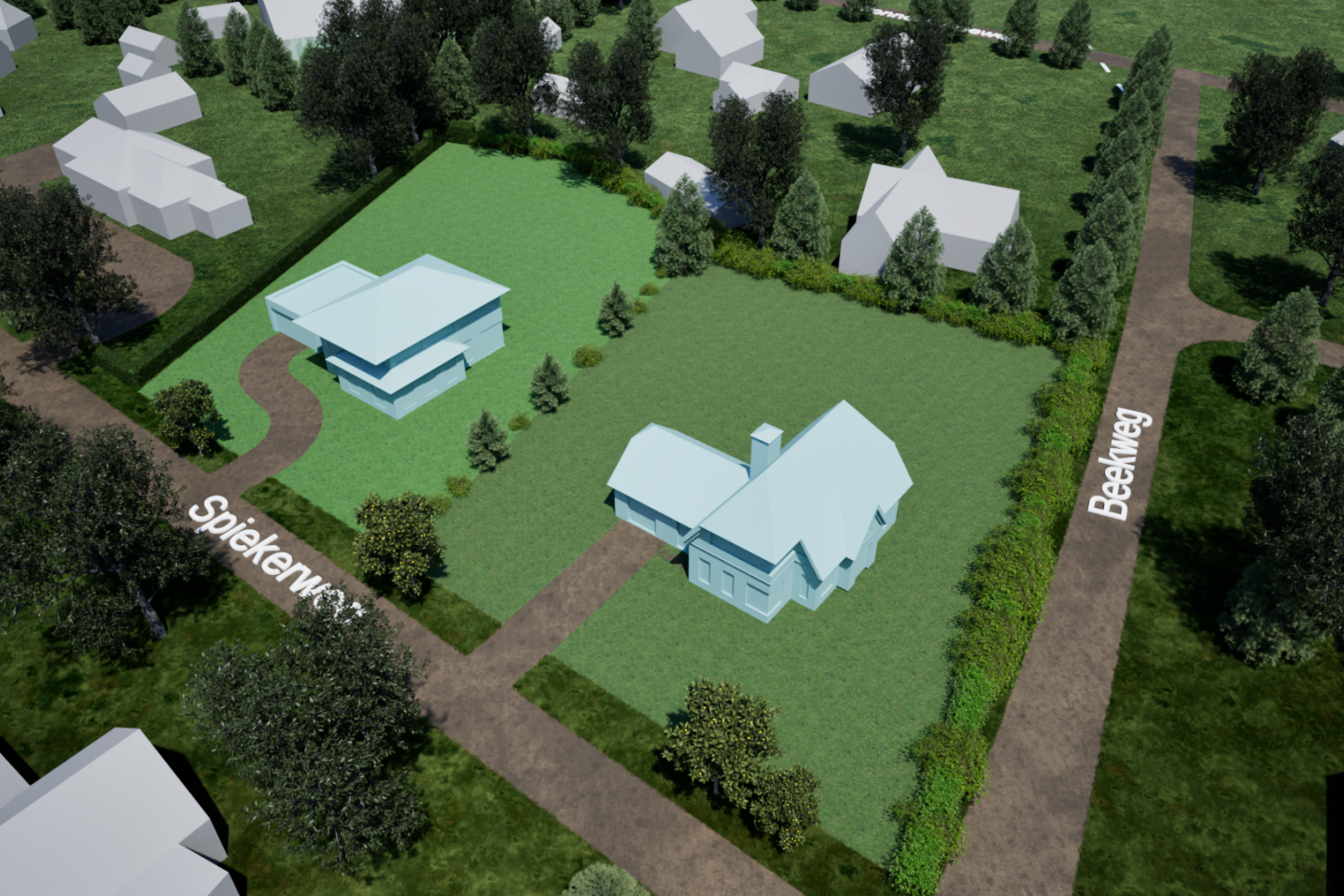 nieuw bouwkavels in Hierden gemeente Harderwijk