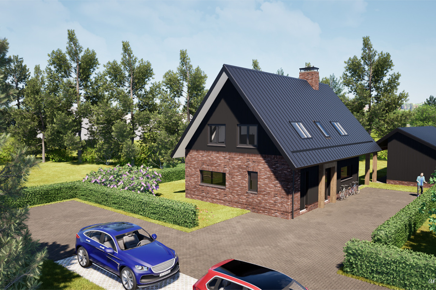 vrijstaande schuurwoning in Hulshorst, gemeente Harderwijk